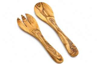 Salatbesteck aus Olivenholz "Antibes" ca. 28 cm