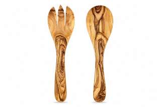 Salatbesteck aus Olivenholz "Antibes" ca. 28 cm