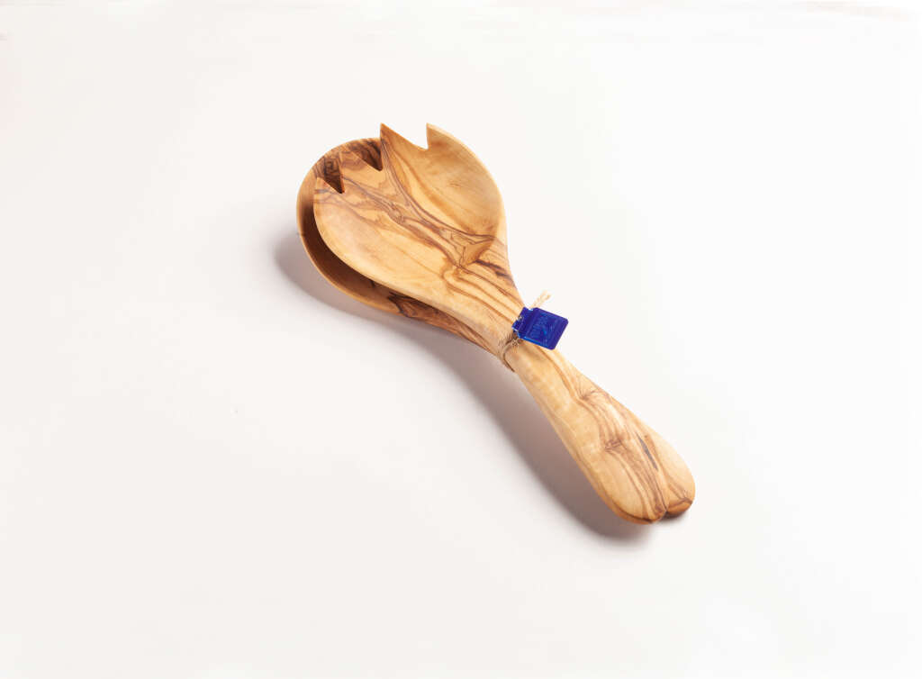 Salatbesteck aus Olivenholz „Nizza“ ca. 24 cm