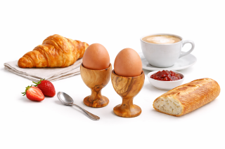 Olive wood egg cup – approx. 8 cm