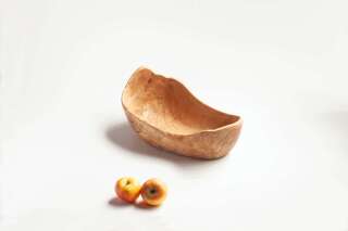 Fruit Bowl with natural edge, very big - ca. 32-35 cm