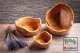 Salad Bowl, rustic shape with wooden edge - 19-34 cm