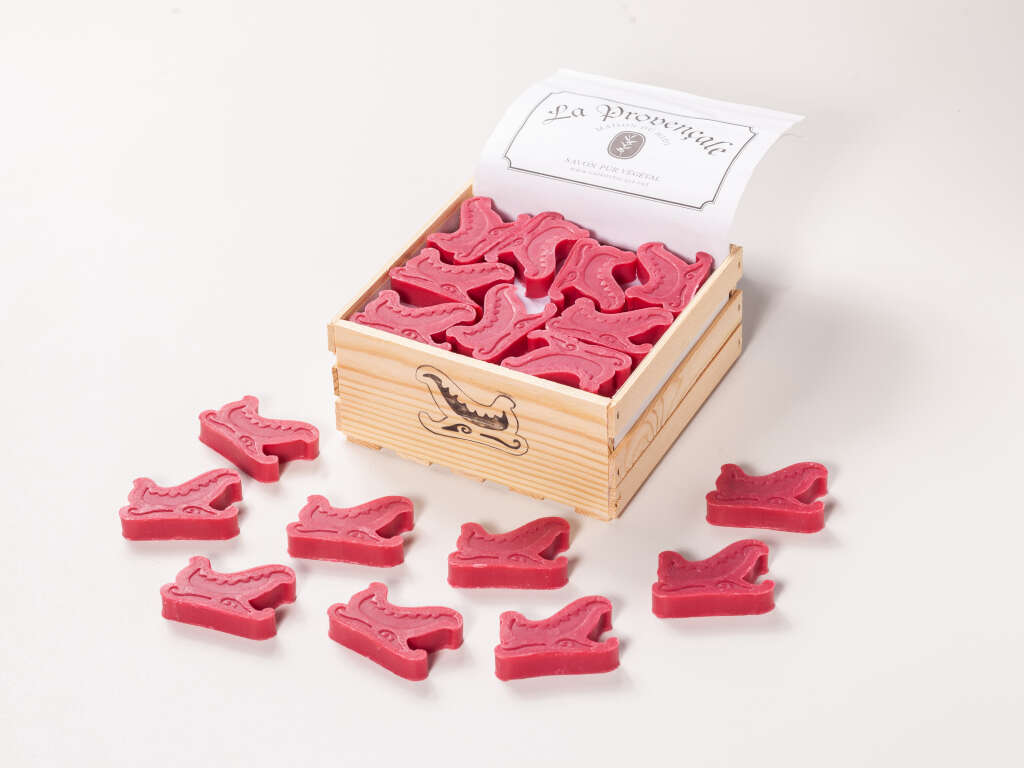 Weihnachtliche Motivseife Nikolausschlitten 35 g „Grenadine“