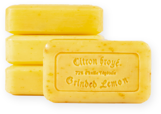 Savon de Marseille 125 g Zitrone mit Stückchen