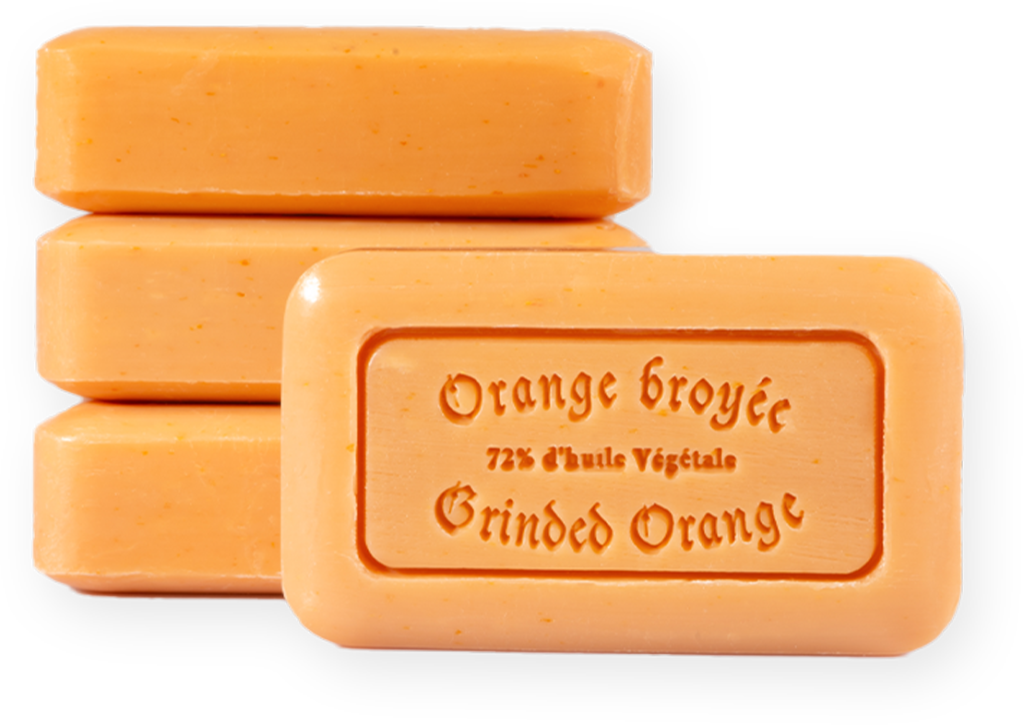 Savon de Marseille 125 g Orange mit Stückchen