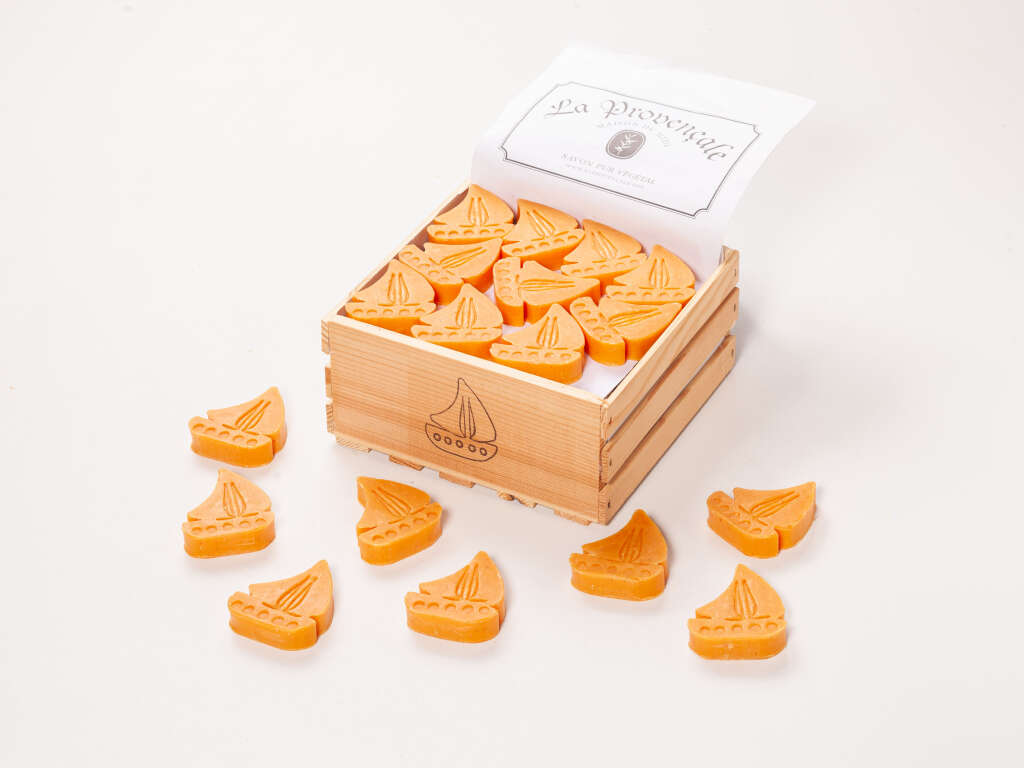 Maritime Motivseife Segelboot 40 g „Mandarine“