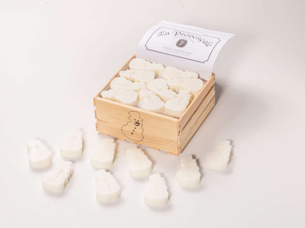 Weihnachtliche Motivseife Schneemann 40 g