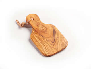 Raclettebrettchen aus Olivenholz, ca. 18 × 10 cm