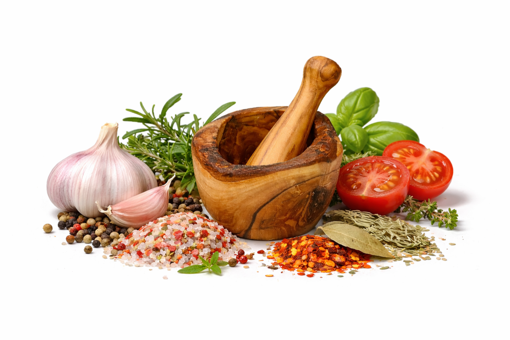 Mini Mörser aus Olivenholz, rustikal ca. Ø 6cm