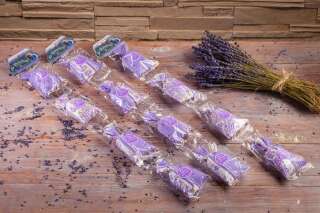Lavendel 4er Kette Motiv &quot;Le Puy&quot; aus der Provence