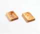 Olive wood soap dish, rectangular and flat, approx. 11 × 7 × 1.5 cm