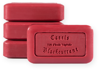 Savon de Marseille  125gr Schwarze Johannisbeere