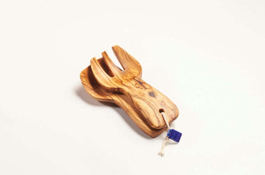 Olive wood pasta and salad servers “Donzère”, approx. 18 cm