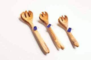 Olive wood salad servers “Bandol”, small,...