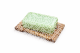 Olive wood lattice soap dish, approx. 13 × 7.5 cm
