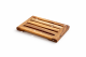 Olive wood lattice soap dish, approx. 13 × 7.5 cm