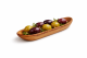 Rustikales Antipasti- und Olivenschiffchen, ca. 25 × 5,5 cm