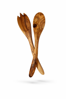 Salatbesteck aus Olivenholz "Marseille" ca.34cm