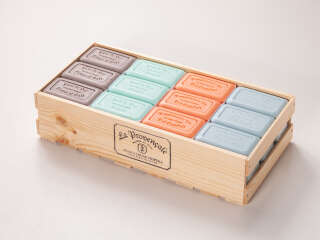 Assorted crate with Soaps of Marseille 125g , 36 Pc....