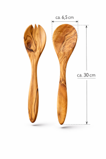 Olive wood salad servers “Le Campagnard”, approx. 30 cm