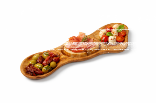 Mittlerer Tapas- und Vorspeisenteller aus Olivenholz